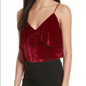 Alice and Olivia Vanessa Ruffle Camisole